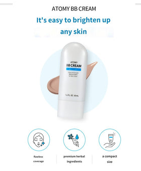 TG153 A.t.o.m.y BB Cream swatch texture highlighting blendable hydrating finish