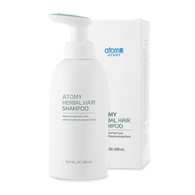 Atomy front bottle view showing 500 ml size and clear botanical branding benefit easy identification