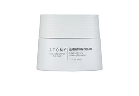 ATOMY cream jar front view showing packaging and 50ml size benefit