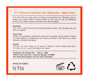 ATS Stylemuse label ingredients closeup highlighting formulation transparency