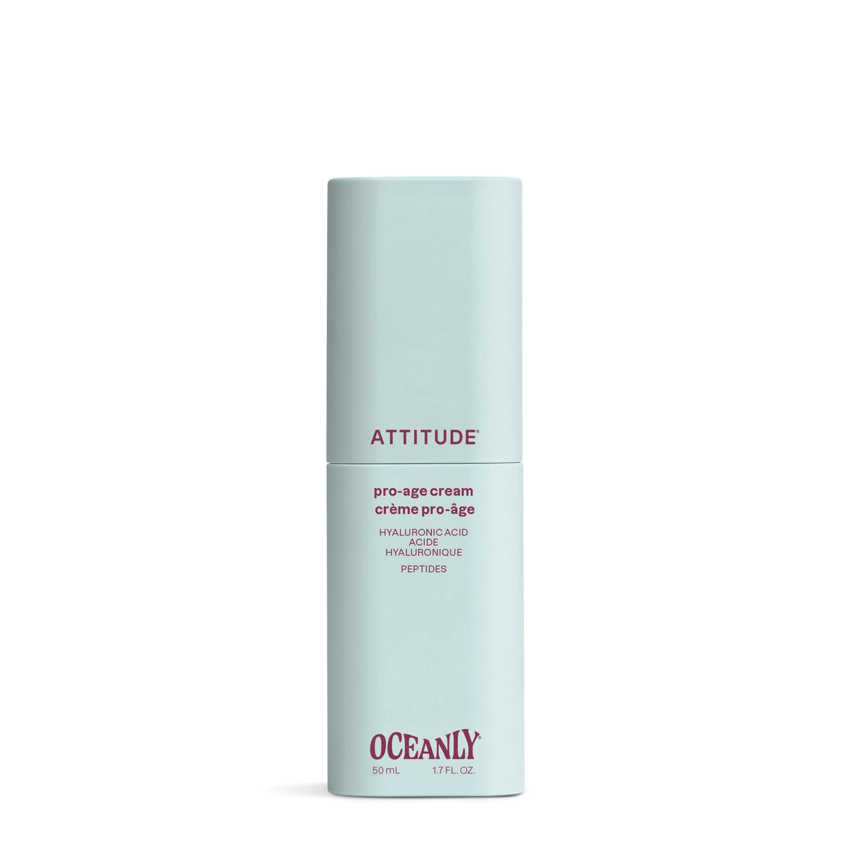 ATTITUDE front tube showing packaging and product name, clear clean-beauty message