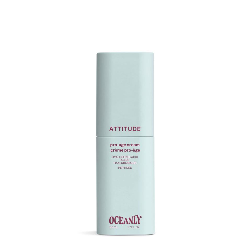 ATTITUDE front tube showing packaging and product name, clear clean-beauty message