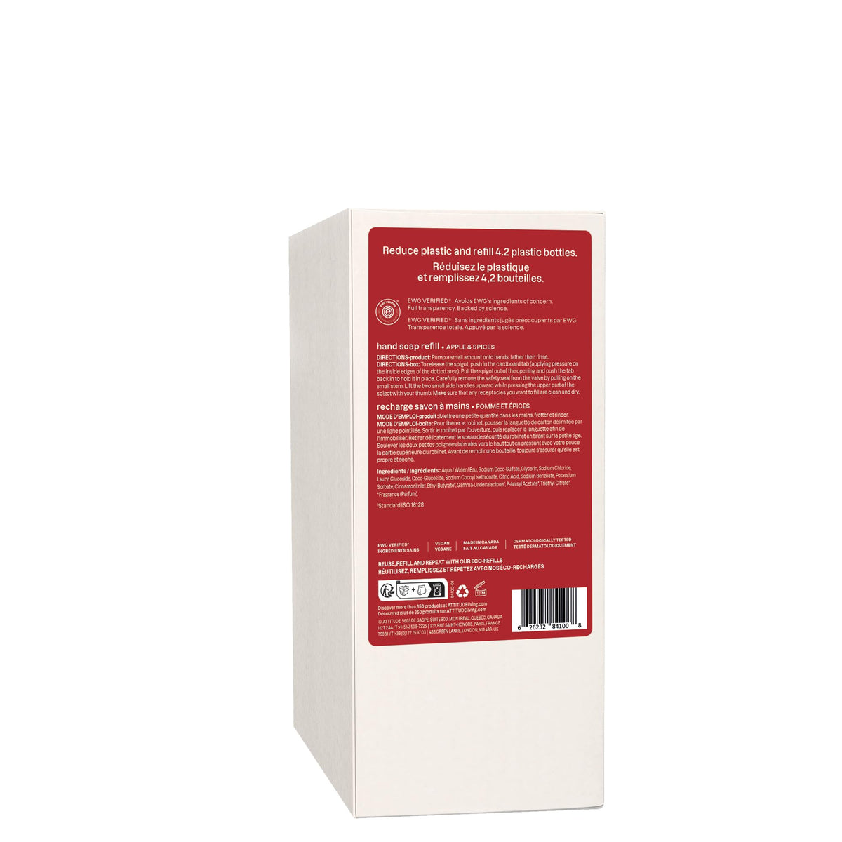 ATTITUDE recyclable HDPE bottle highlighting eco-friendly packaging benefit