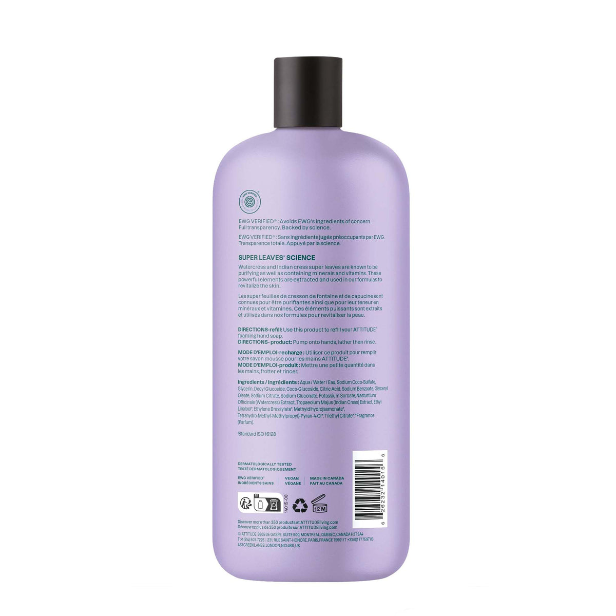 ATTITUDE refill in bathroom sink styling conveying everyday use