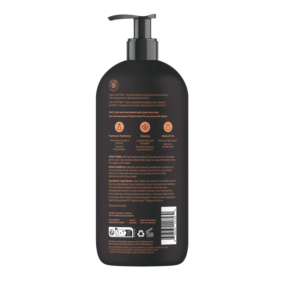 ATTITUDE bottle on bathroom shelf styled for grooming routine and eco-conscious benefit