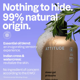 ATTITUDE close-up of lather texture showing rich foam for soft skin benefit