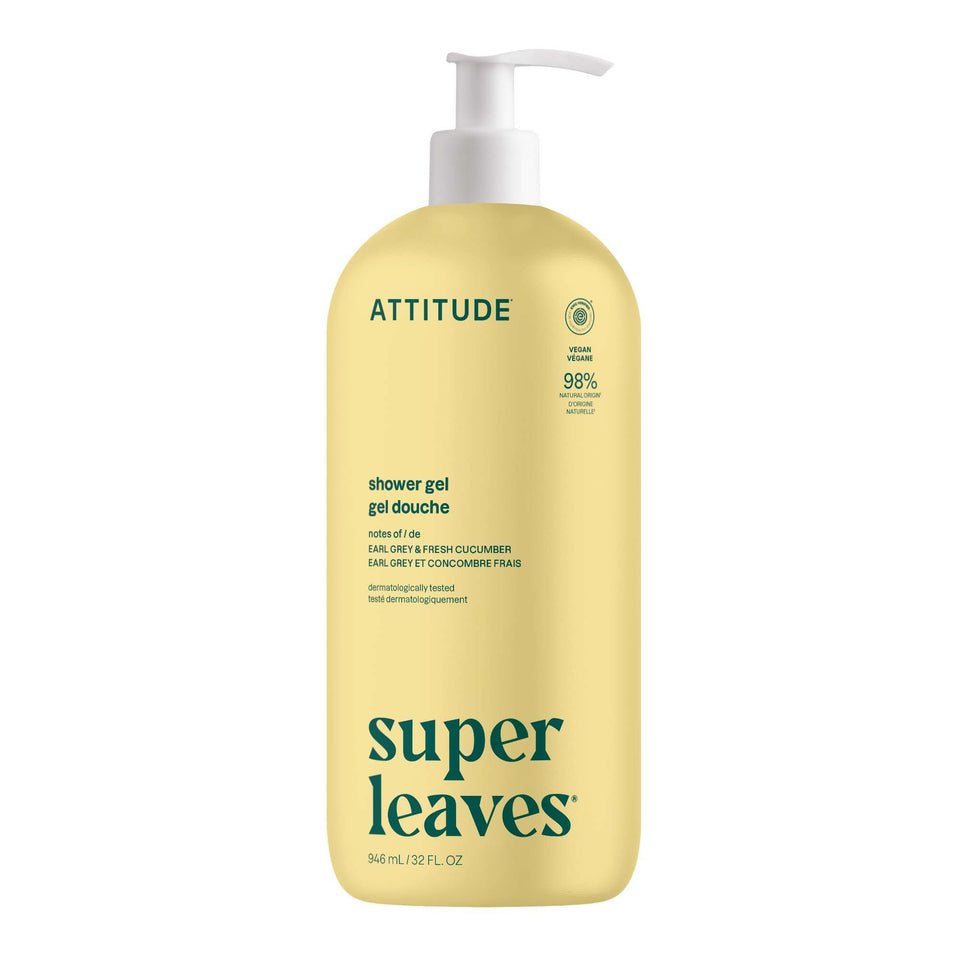 ATTITUDE front bottle view showing label and recyclable packaging benefit