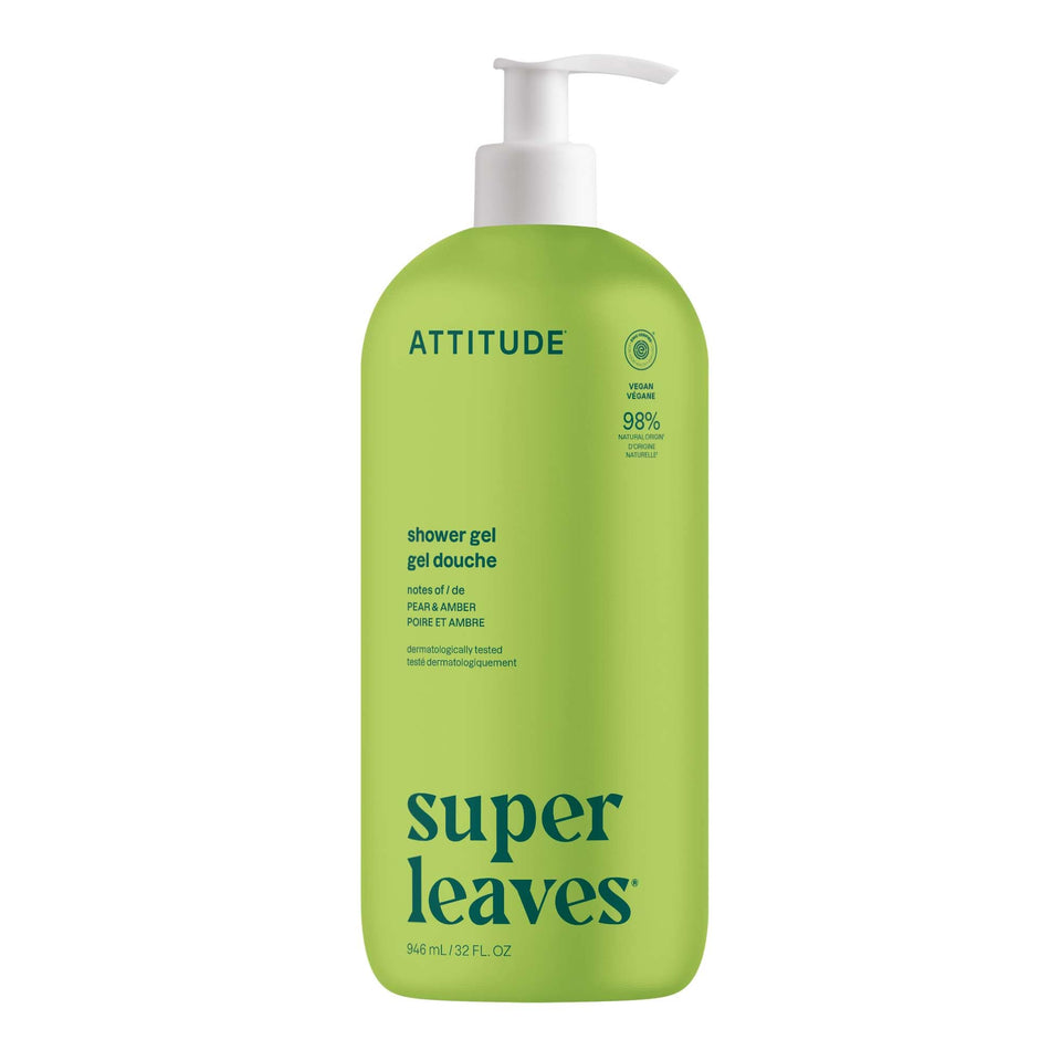 ATTITUDE front packaging showing pear and amber scent and EWG Verified benefit