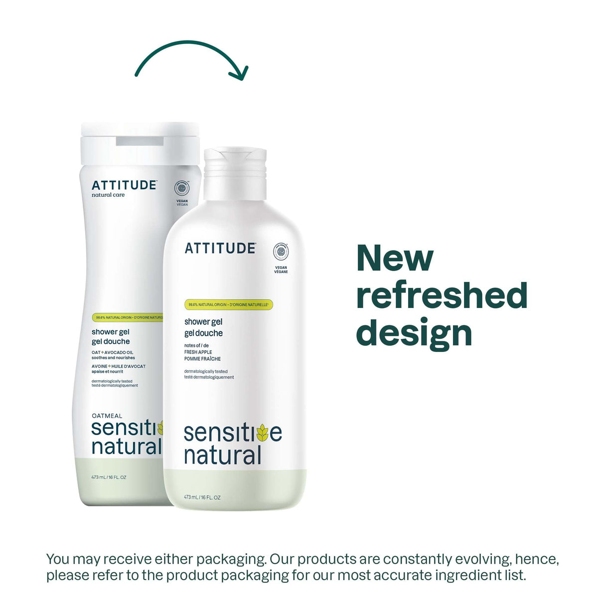ATTITUDE pump dispensing gel demonstrating easy one-hand use and convenience