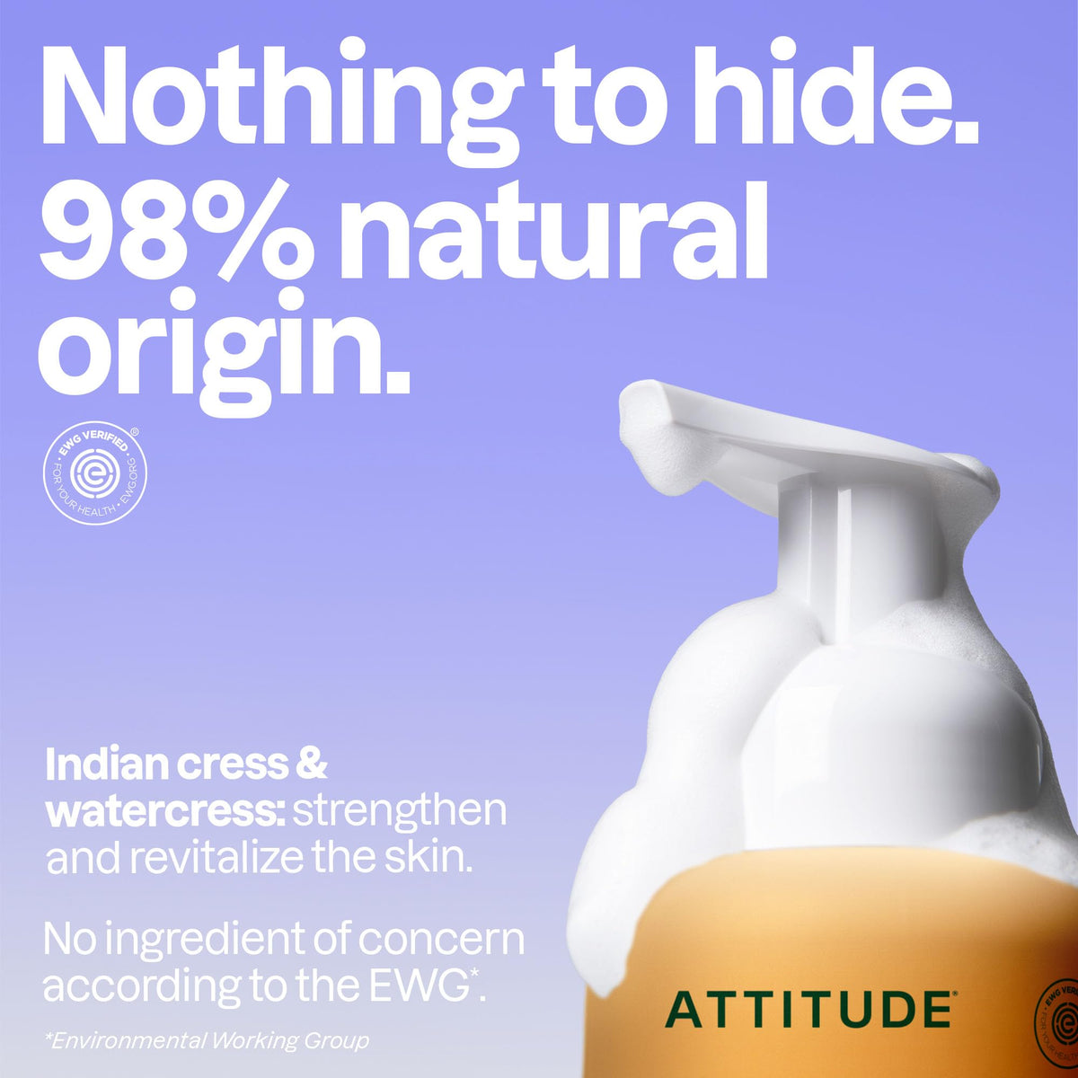 ATTITUDE label close-up highlighting clean ingredient transparency