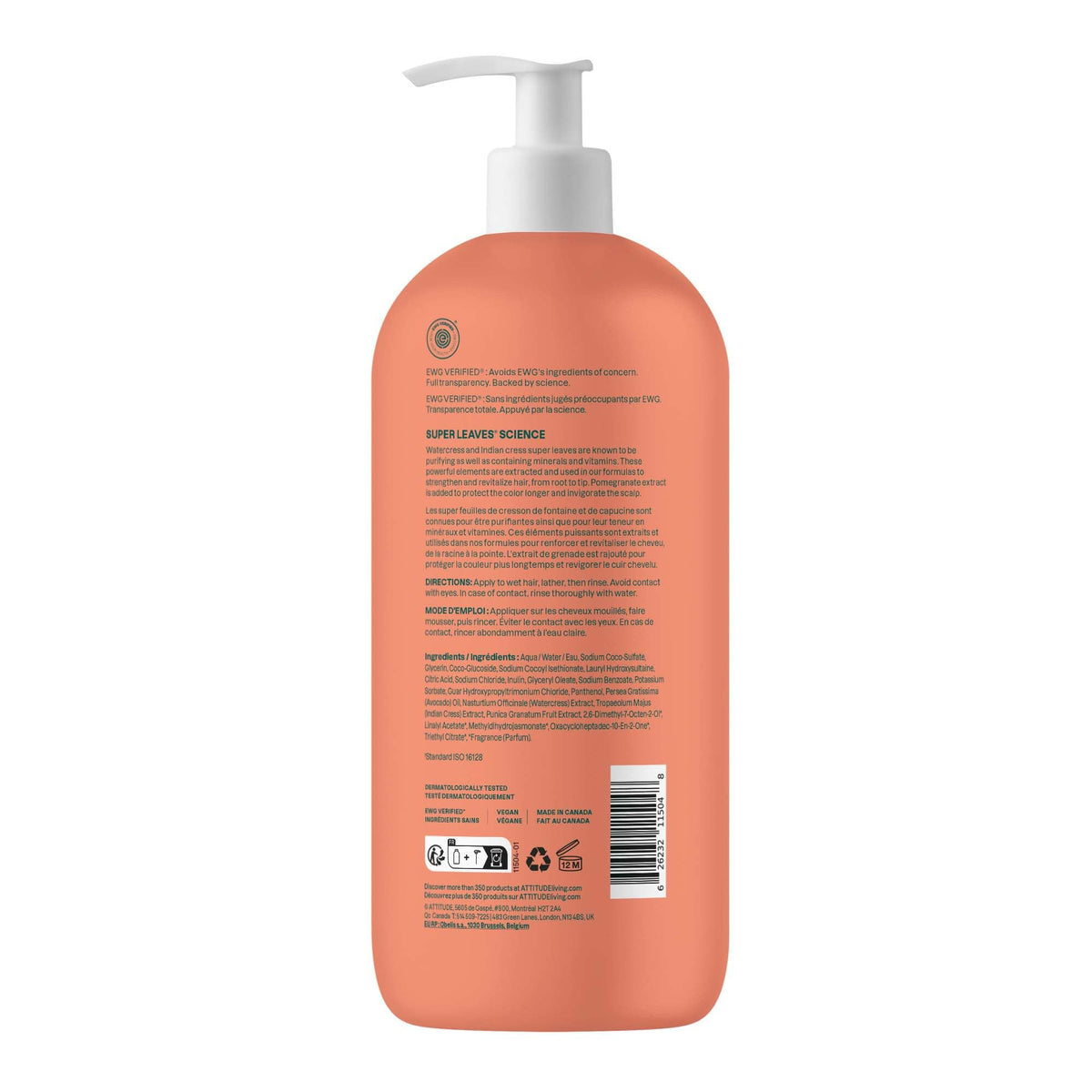 ATTITUDE bottle paired with conditioner for a full routine