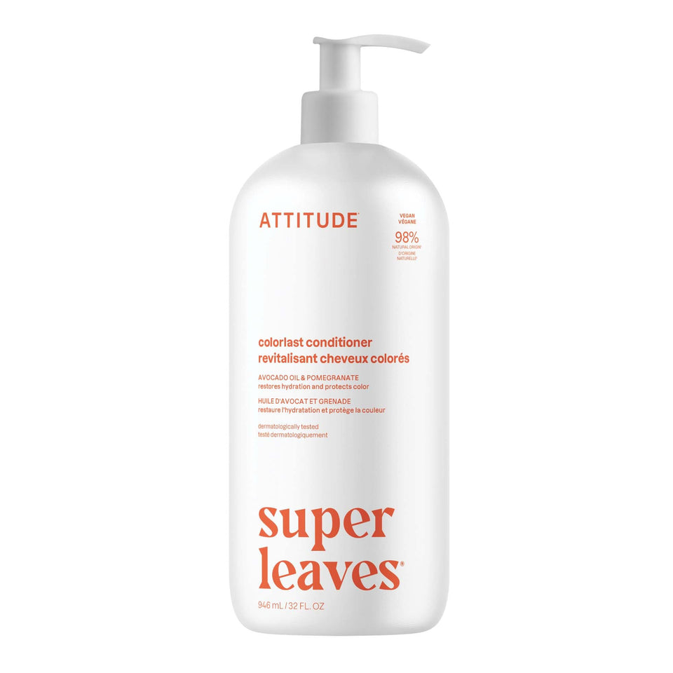 ATTITUDE bottle front packaging showing Colorlast conditioner and benefits