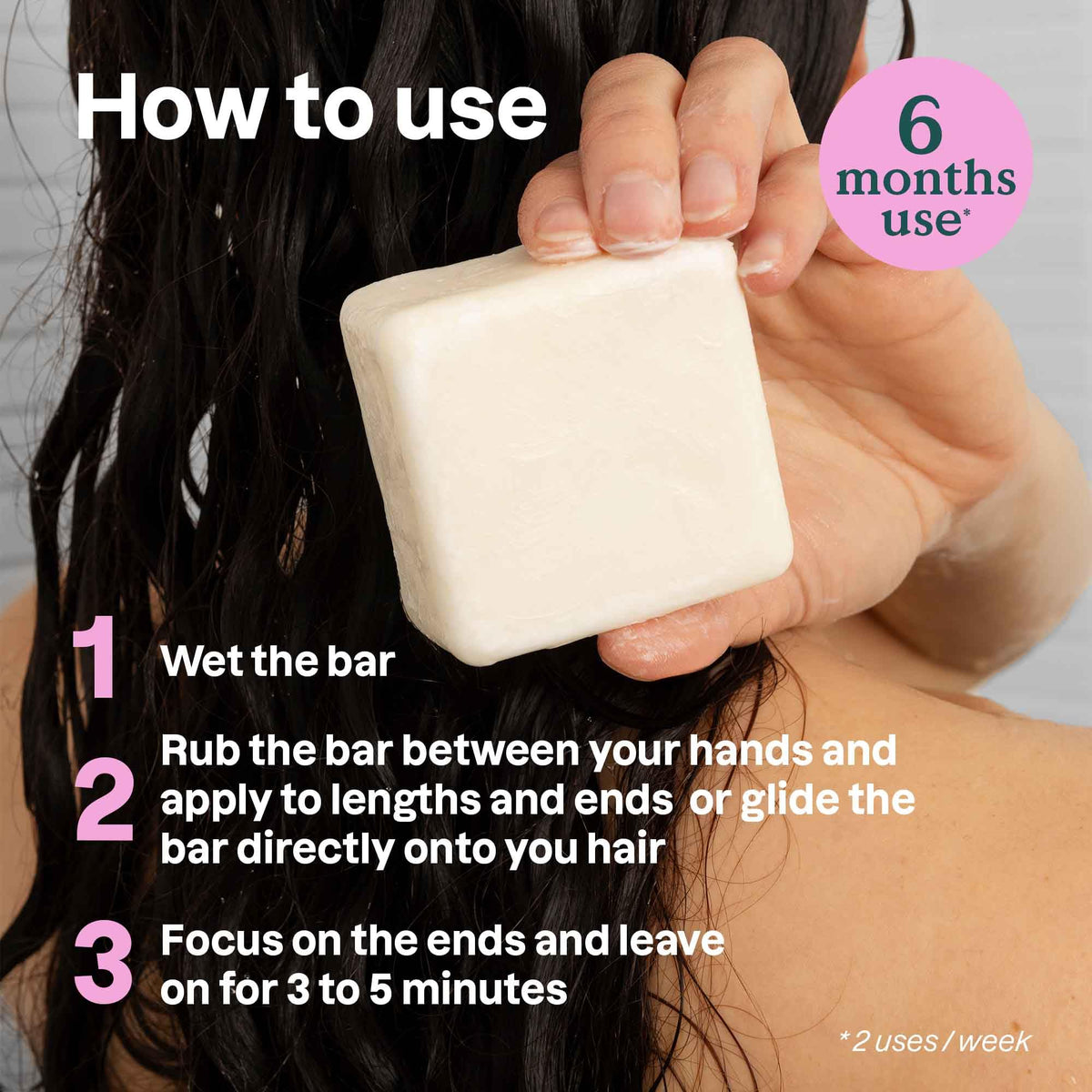 ATTITUDE conditioner bar paired with shampoo bar for plastic-free routine