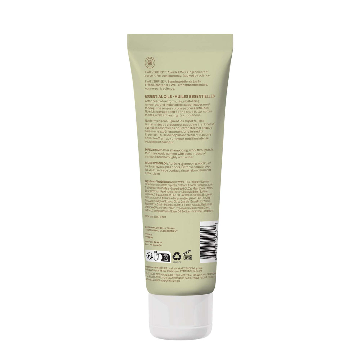 ATTITUDE conditioner displayed in bathroom setting for lifestyle appeal