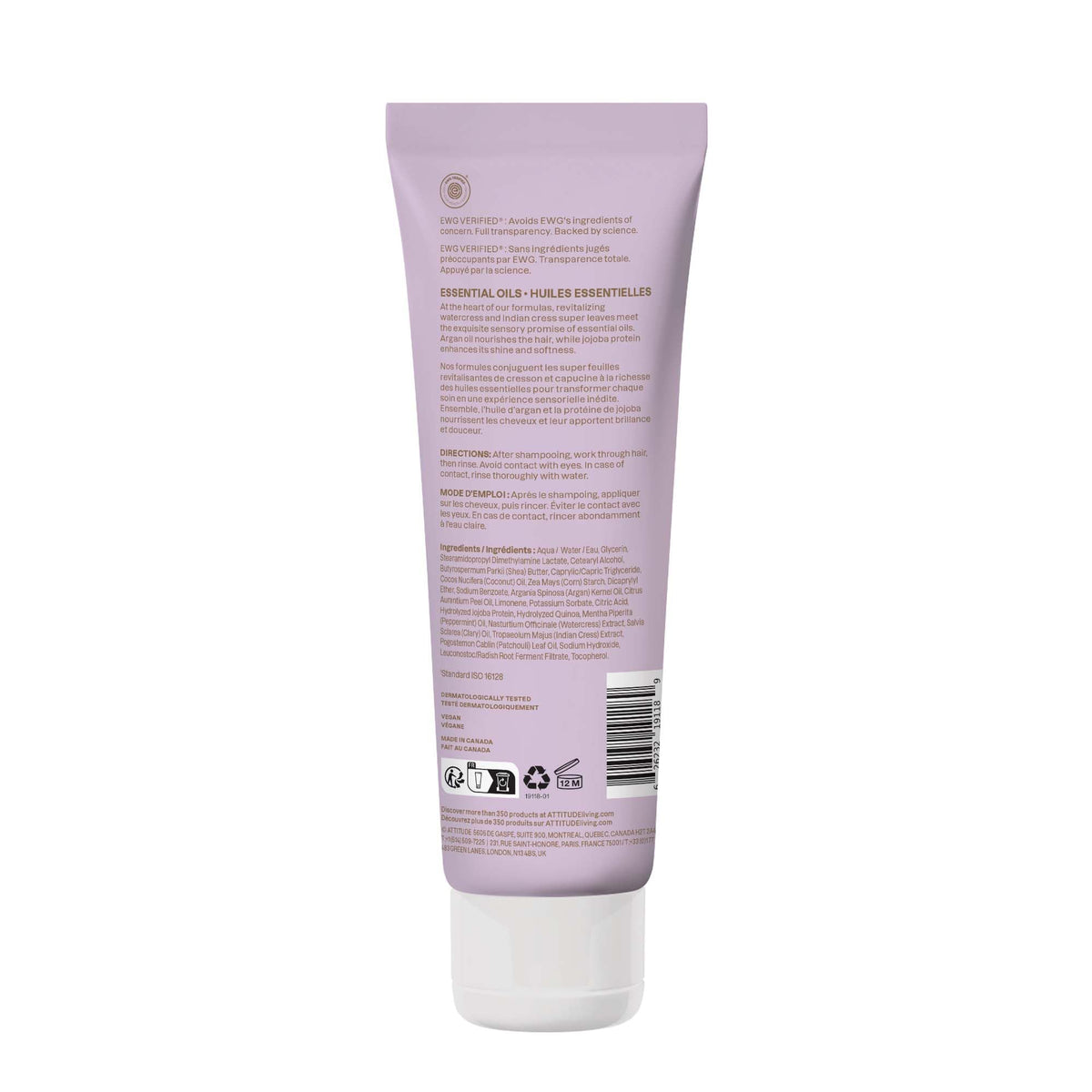 ATTITUDE peppermint and sweet orange essential oils representing refreshing scent