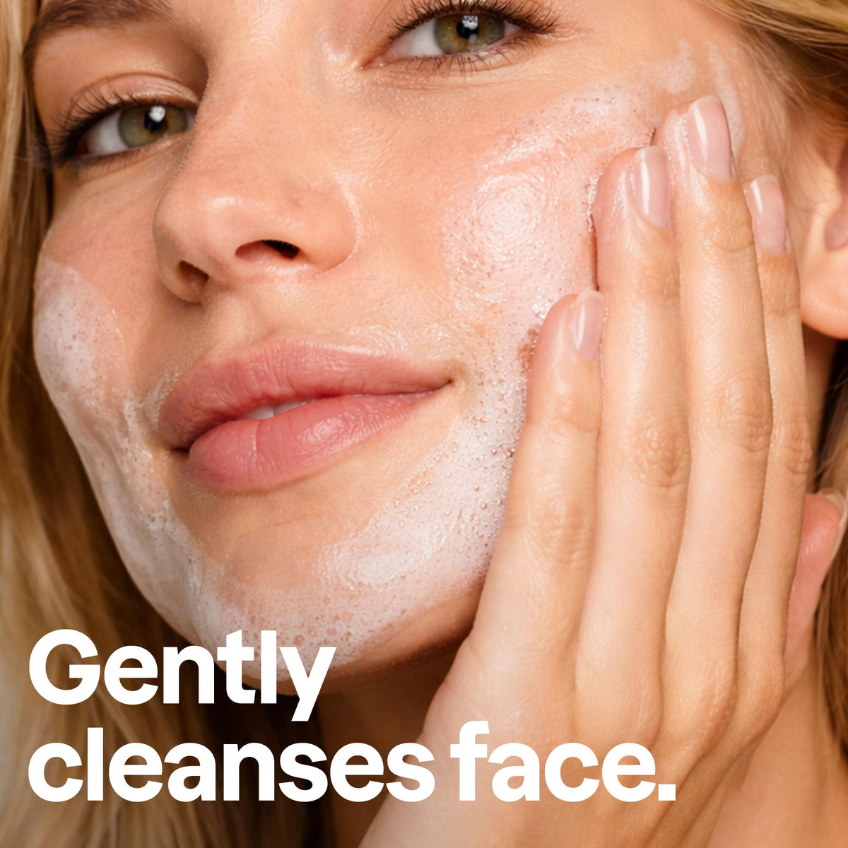 ATTITUDE pump dispensing airy foam demonstrating gentle cleansing benefit