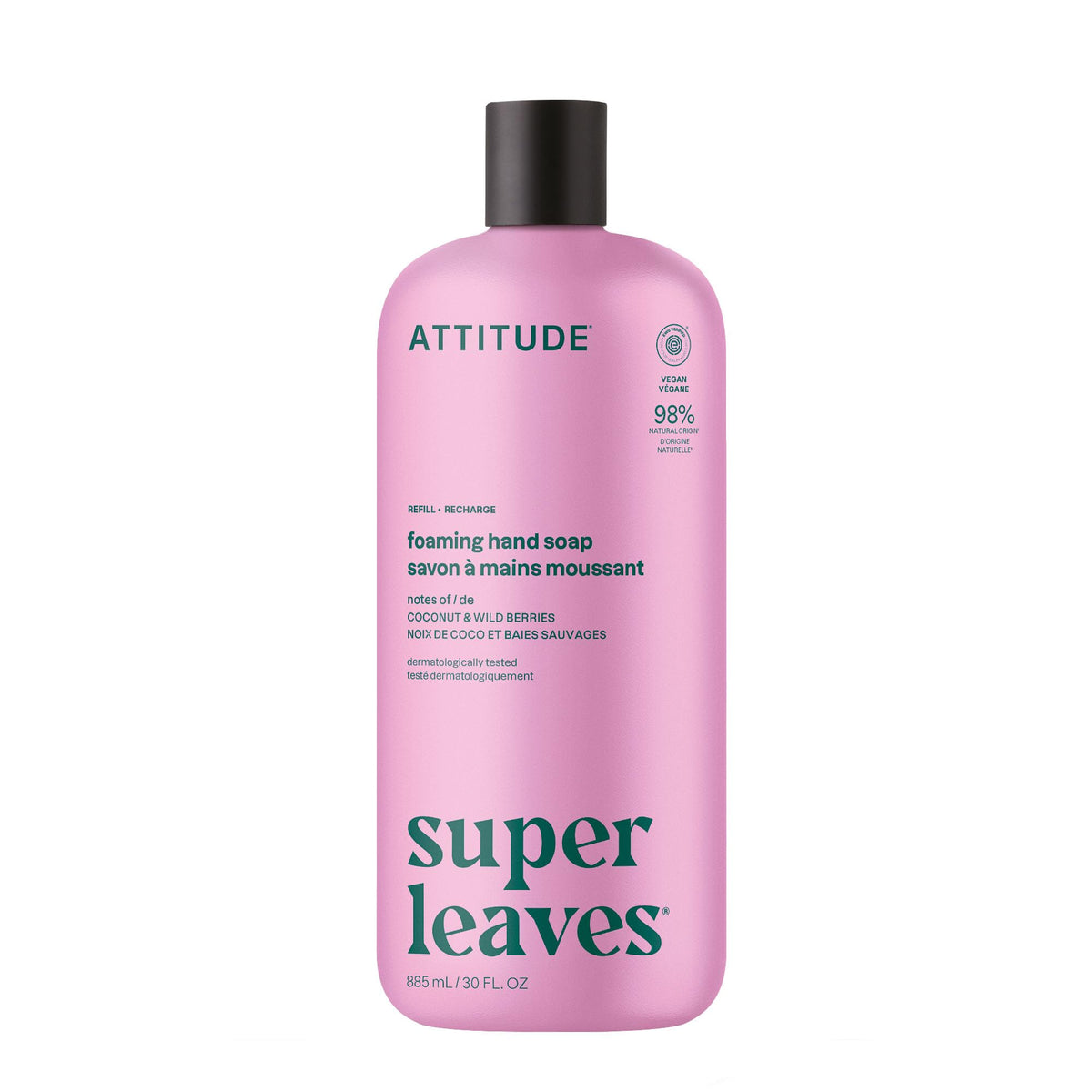 ATTITUDE front bottle showing product and scent benefits