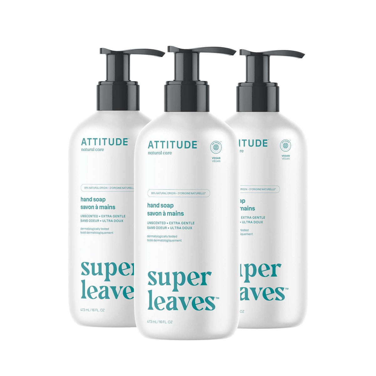 ATTITUDE front packaging three-pack shows clean design and eco focus