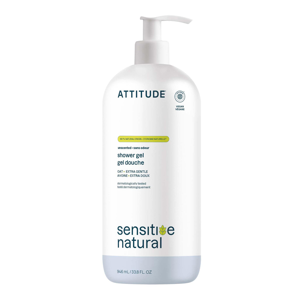 ATTITUDE front packaging 32 oz bottle showing clean label and recyclable icon