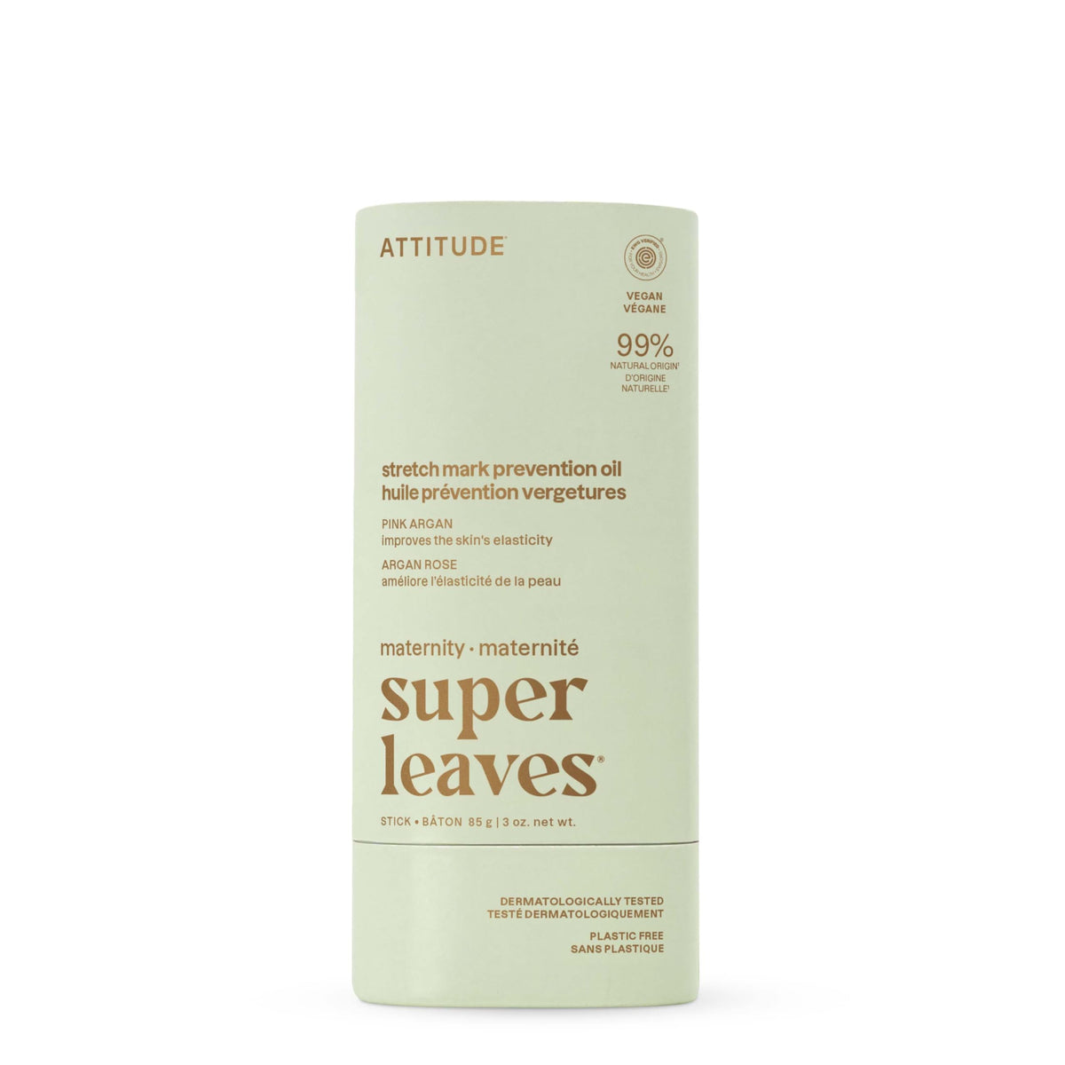 BIO SPECTRA ATTITUDE front packaging showing pink argan tube and clean branding benefits