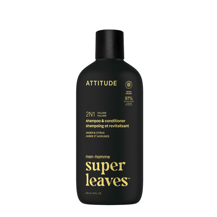 ATTITUDE front packaging shows volumizing 2-in-1 benefits