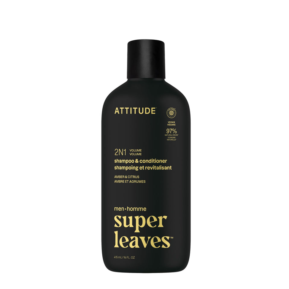 ATTITUDE front packaging shows volumizing 2-in-1 benefits