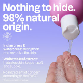 ATTITUDE gel texture close-up demonstrating rich lather and gentle cleansing