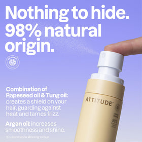 ATTITUDE close-up oil drop texture, highlighting lightweight non-greasy finish