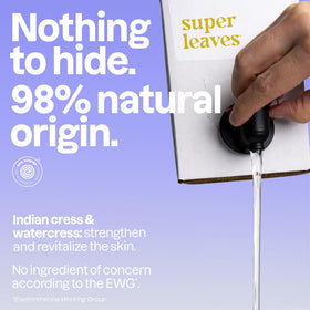 BIO SPECTRA ATTITUDE creamy lather on hands, shows moisturizing cleansing benefit