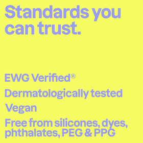 BIO SPECTRA ATTITUDE ingredients label detail highlighting plant-based extracts and EWG verification