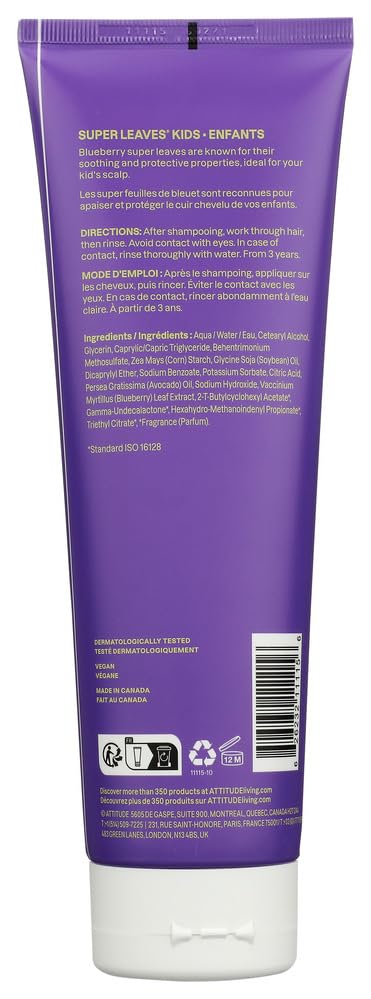 ATTITUDE kids conditioner cream texture close-up highlighting smooth slip