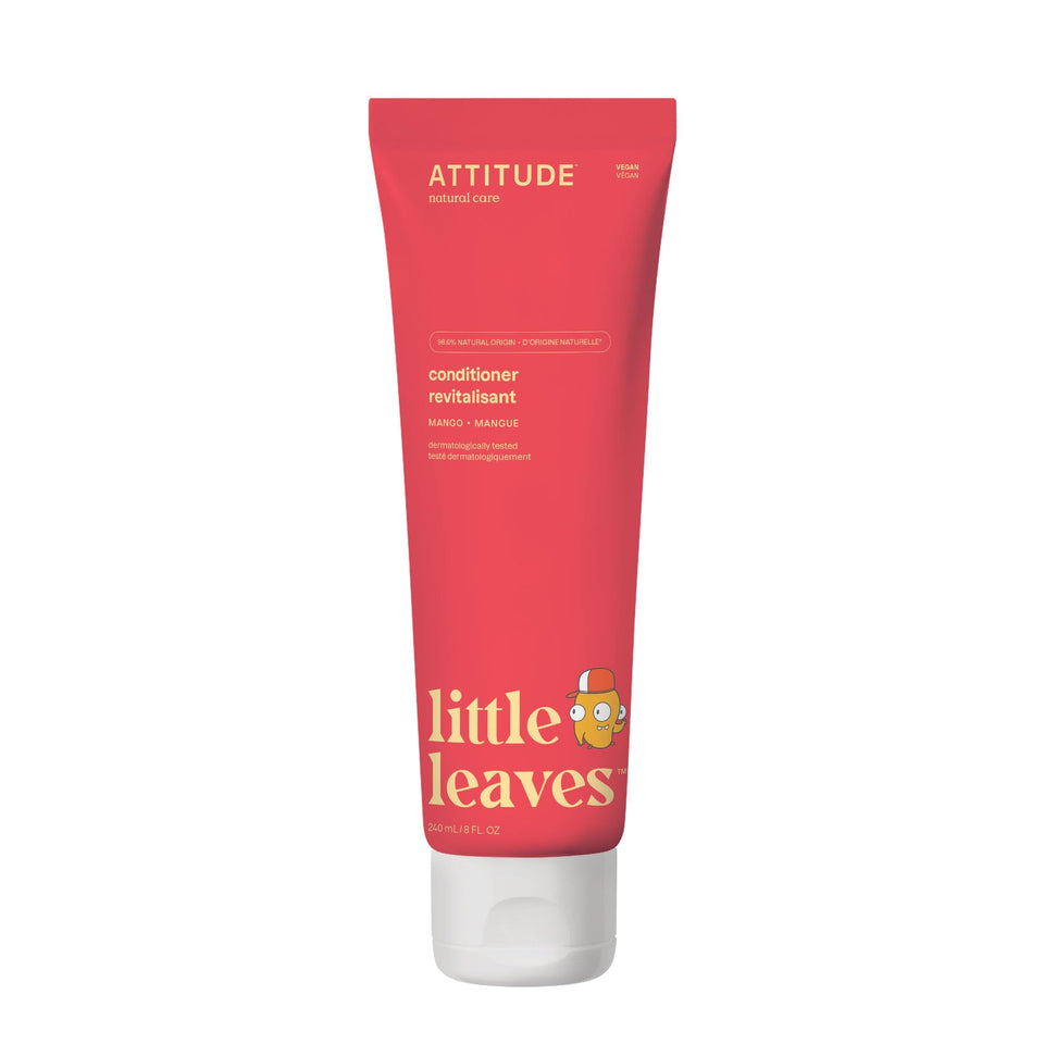 ATTITUDE front packaging showing bottle and mango scent, clear ingredient focus