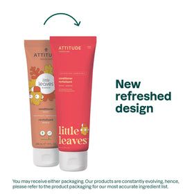 ATTITUDE close-up of conditioner texture, creamy slip for easy detangling