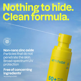 ATTITUDE texture close-up showing lightweight lotion for smooth application