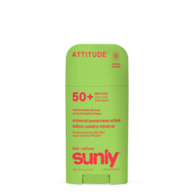 ATTITUDE kids sunscreen stick front packaging showing SPF 50 for easy identification