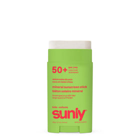 ATTITUDE kids sunscreen stick after water play demonstrating easy reapplication and resilience