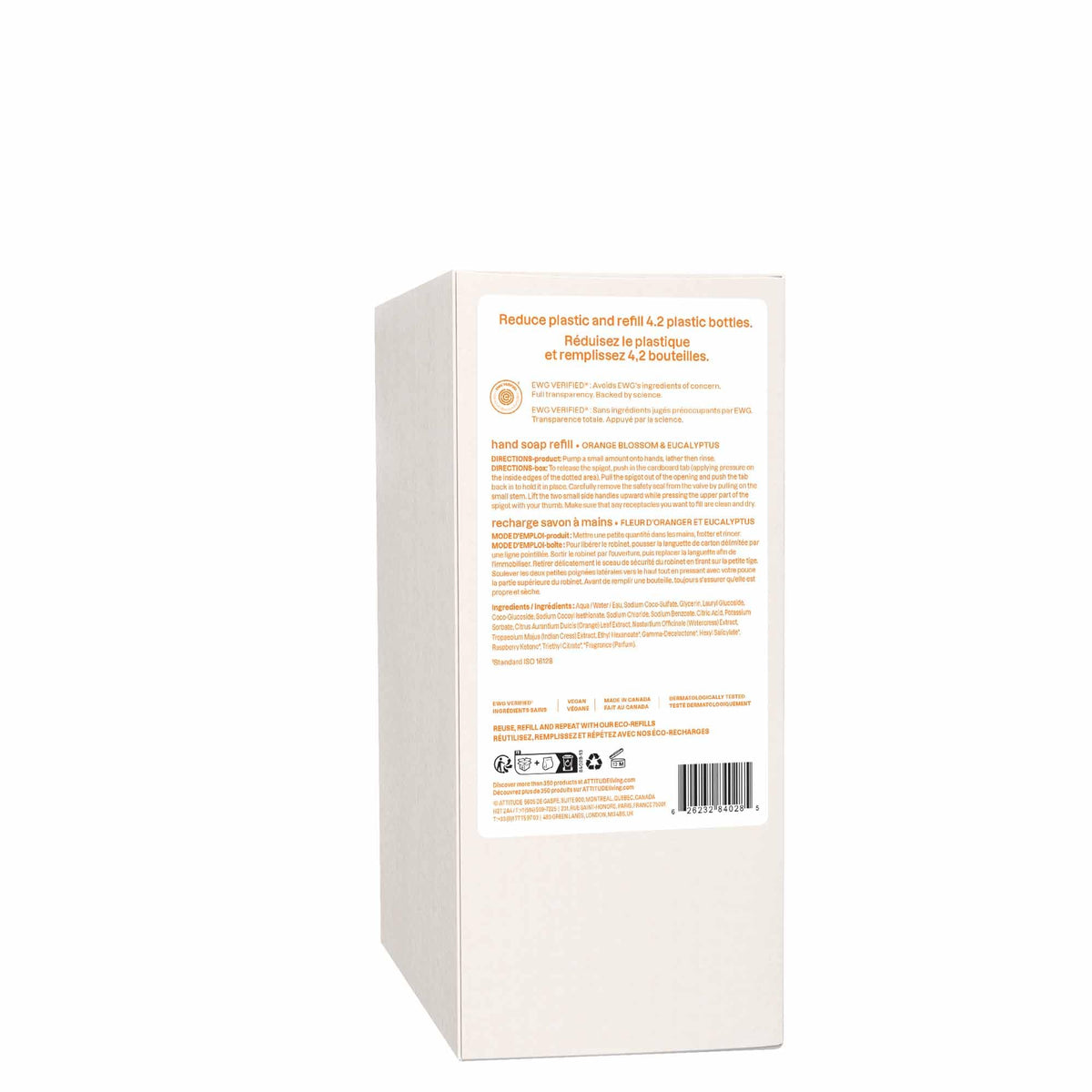 ATTITUDE bottle in a bathroom lifestyle scene, conveys clean scent and everyday comfort benefit