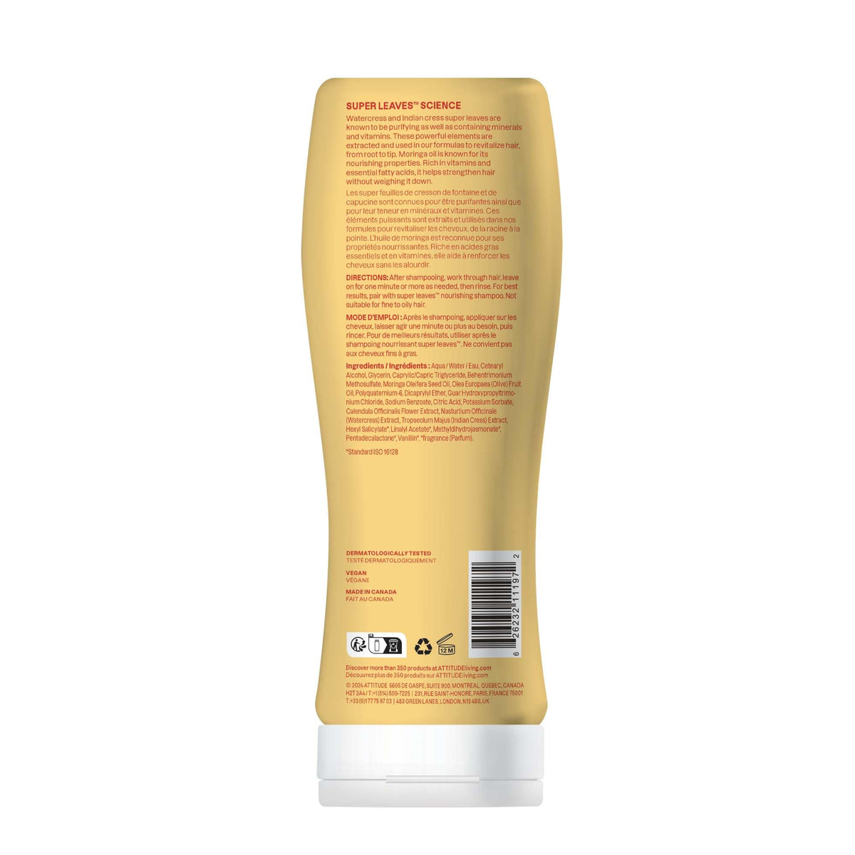 BIO SPECTRA ATTITUDE conditioner styled on bathroom shelf in everyday routine