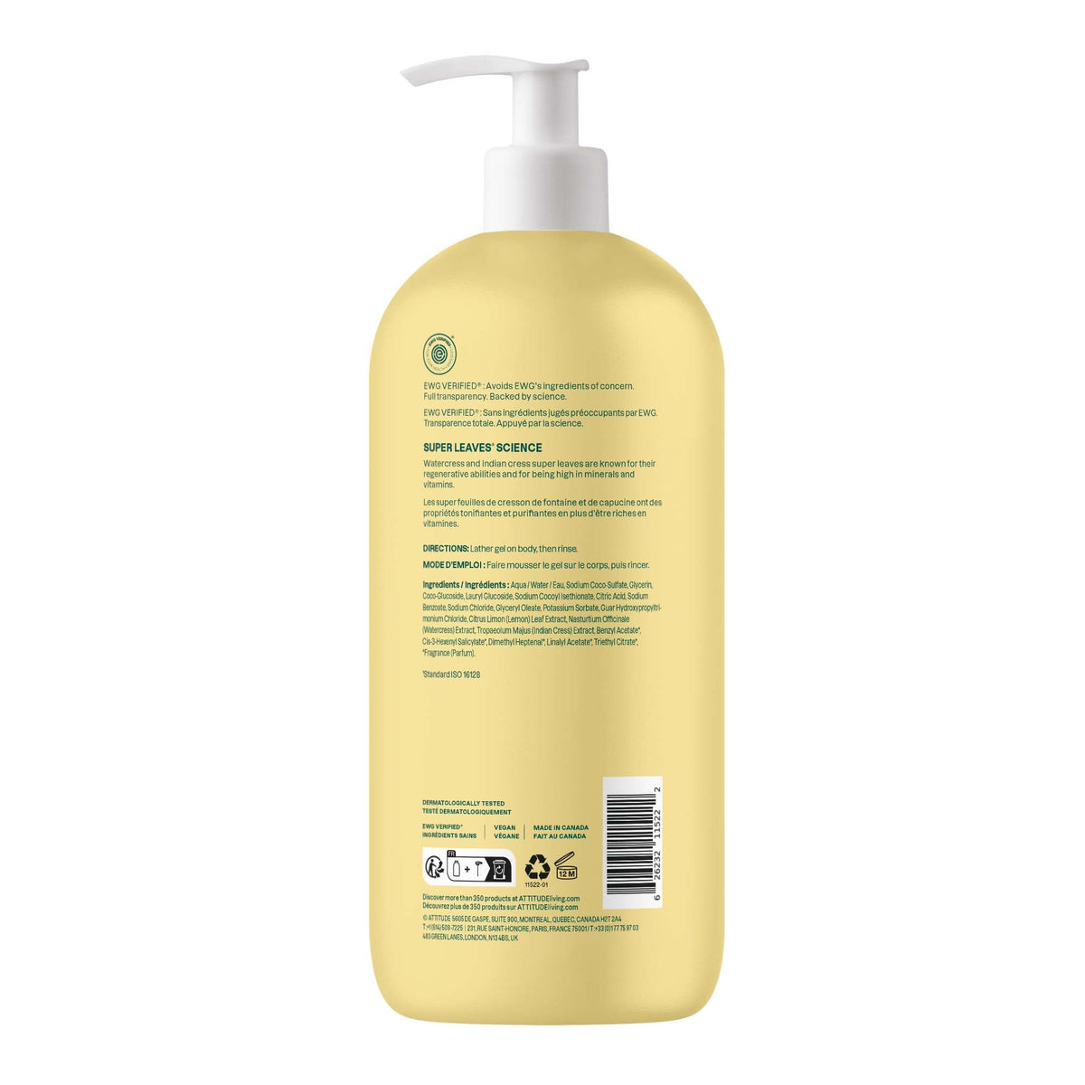 ATTITUDE bottle in shower setting illustrating refreshment and daily use benefit