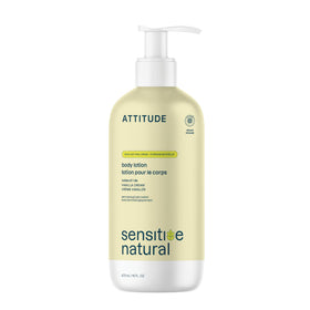 ATTITUDE bottle front packaging showing size and clean-label benefits