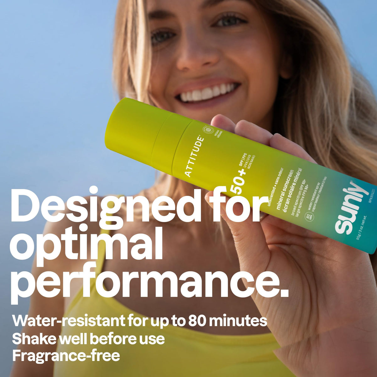 ATTITUDE tube next to coin showing 3 oz travel-friendly size benefit
