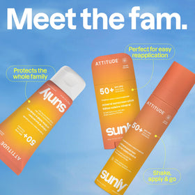 ATTITUDE sunscreen spread on arm demonstrating smooth, non-greasy finish