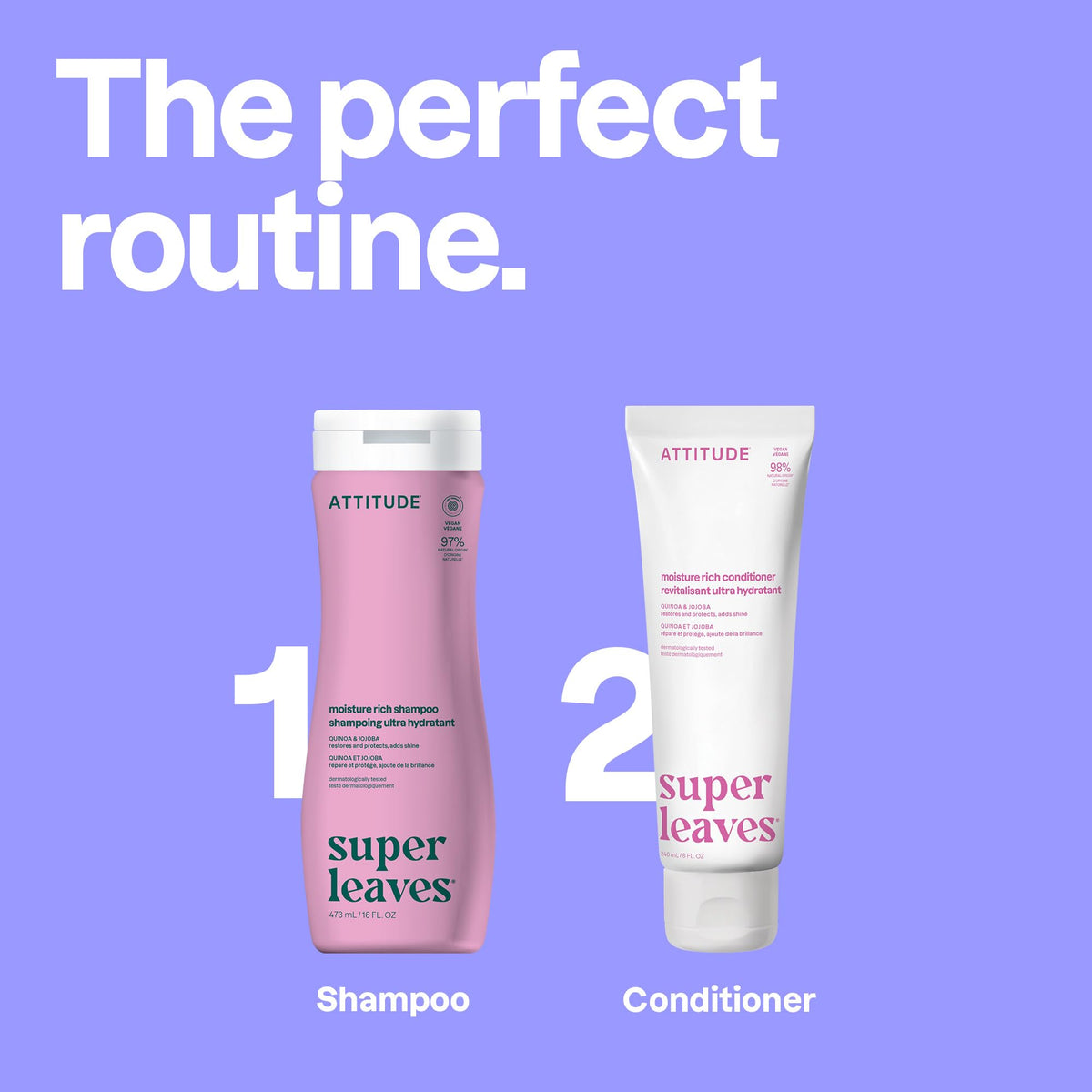 BIO SPECTRA ATTITUDE after-rinse shiny hair showing improved smoothness