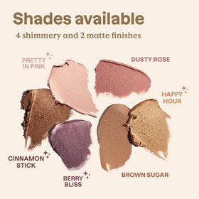 ATTITUDE applied on eyelid demonstrating luminous finish and comfortable wear