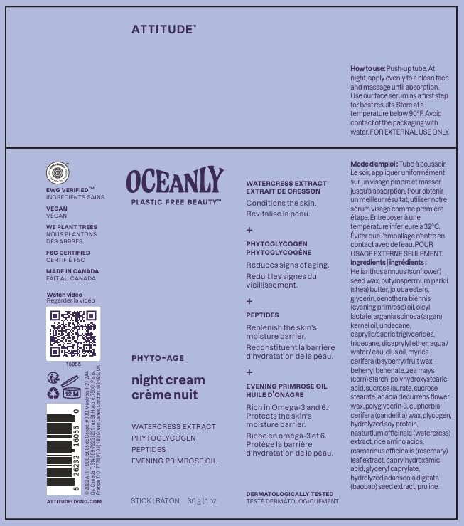 BIO SPECTRA ATTITUDE cream bar on nightstand beside lamp showing evening routine compatibility benefit