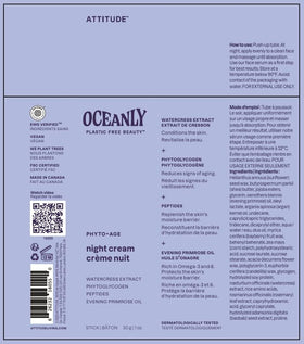 BIO SPECTRA ATTITUDE cream bar on nightstand beside lamp showing evening routine compatibility benefit