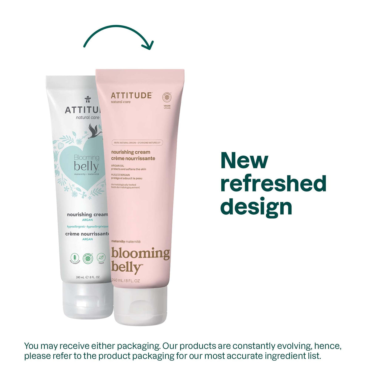 ATTITUDE pump dispensing cream for easy application