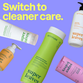 ATTITUDE recyclable HDPE bottle bottom emphasizing eco-friendly packaging