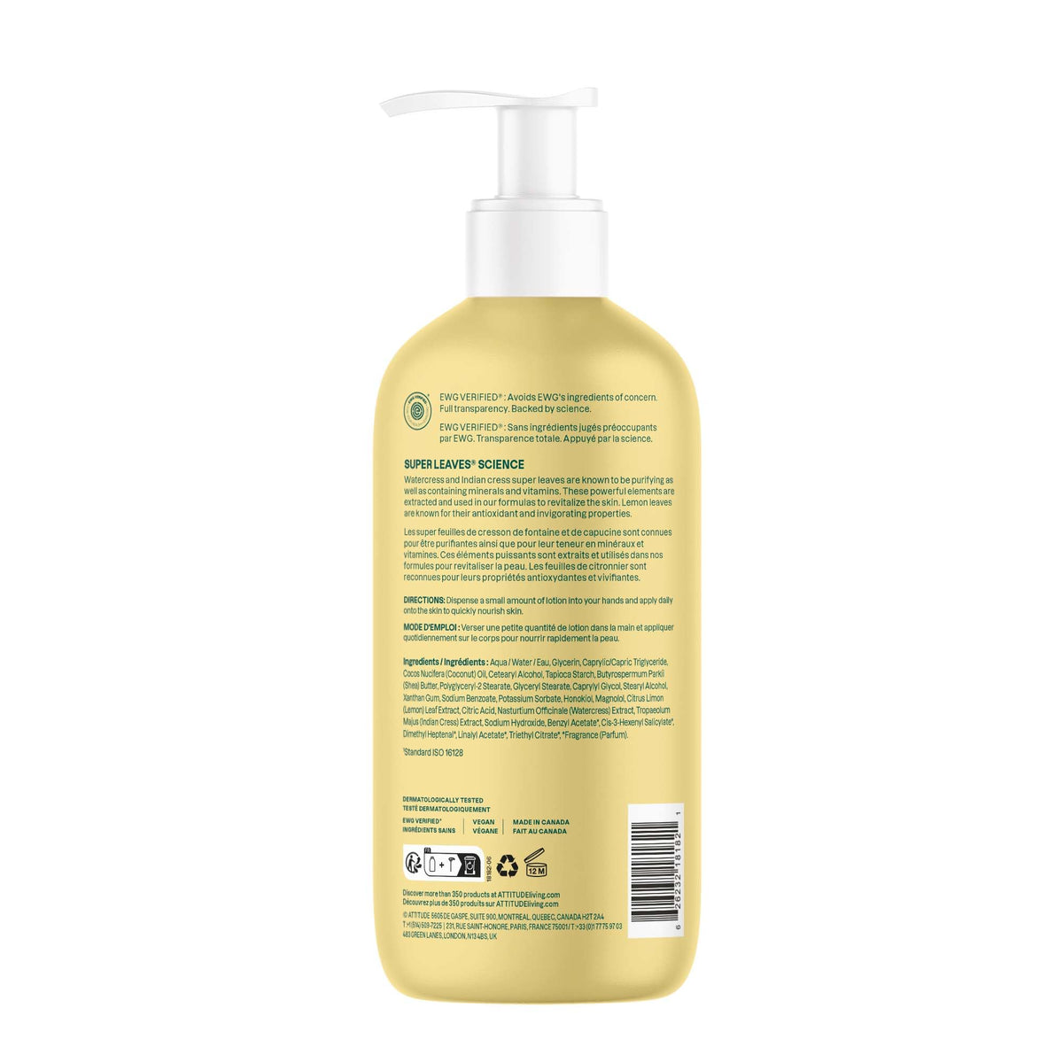 ATTITUDE recyclable HDPE bottle symbol showcasing responsible packaging