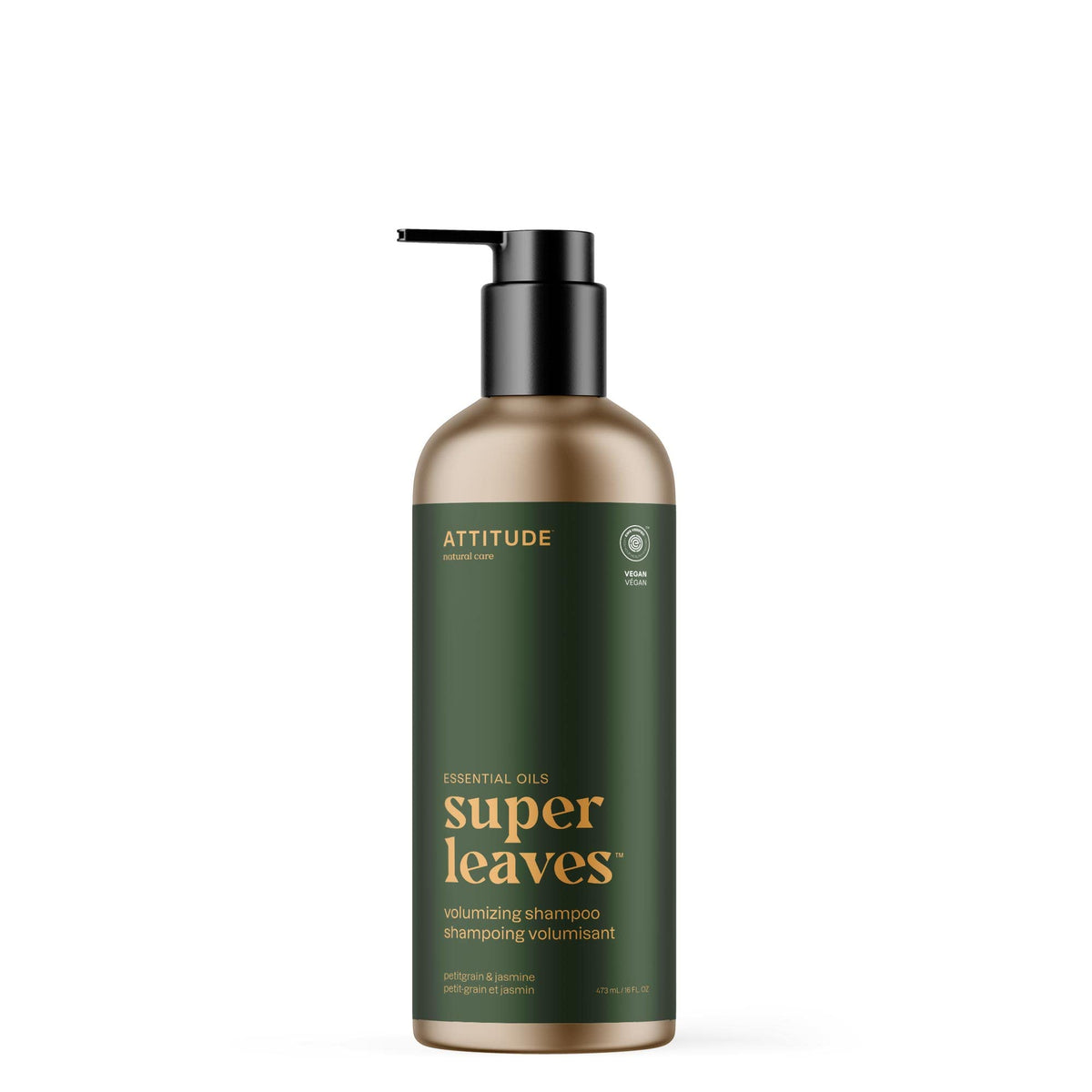 ATTITUDE shampoo front packaging showing label and benefit of volumizing